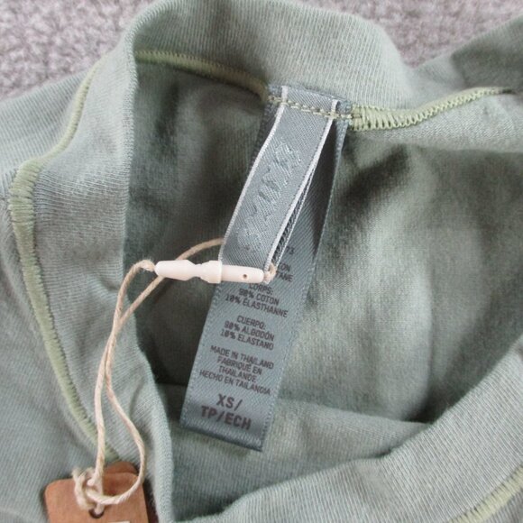 SKIMS Cotton Jersey T Shirt Womens XS Mineral Green Crewneck Tee Casual NWT NEW - Picture 5 of 9